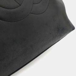 مملوكة مسبقًا Chanel Coco Mark Tote Bag Shoulder Lambskin Leather Black