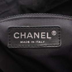 Pre Owned Chanel New Travel Line Tote Bag Nylon Black