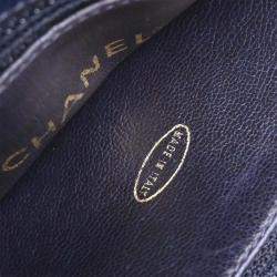 مملوكة مسبقًا Chanel Navy Calfskin Triple CC Shoulder Tote Bag