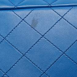 مملوكة مسبقًا Chanel CC Classic Blue Quilted Leather Shopper Tote