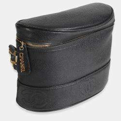 مملوكة مسبقًا Chanel Vintage Black Caviar Triple CC Crossbody Handbag