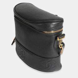 مملوكة مسبقًا Chanel Vintage Black Caviar Triple CC Crossbody Handbag