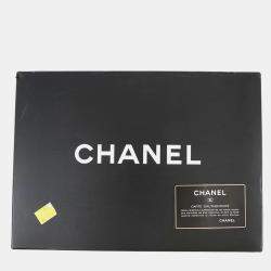 مملوكة مسبقًا حقيبة كتف شانيـل ماتلاسي مزدوجة القلاب طباعة كوكو قماش أسود مقاس ٢٥