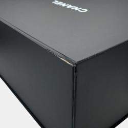 Pre Owned حقيبة ظهر شانيل لامبسكين معدني فضي