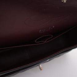 Pre Owned حقيبة شانيل جامبو كلاسيكية كافيار مزدوجة اللوح