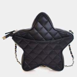 مملوكة مسبقًا حقيبة كروس بودي شانيل لامبسكين ووك أوف فيم ستار