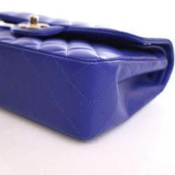 Pre Owned Chanel Small Lambskin Classic Double Flap Bag