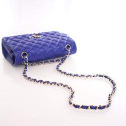 Pre Owned Chanel Small Lambskin Classic Double Flap Bag