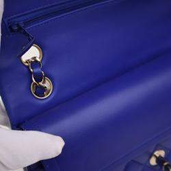 Pre Owned Chanel Small Lambskin Classic Double Flap Bag