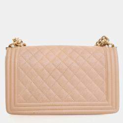 مملوكة مسبقًا حقيبة شانيل ميديوم كافيار بوي