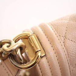 مملوكة مسبقًا حقيبة شانيل ميديوم كافيار بوي