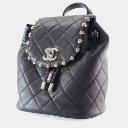 مملوكة مسبقًا Chanel Small Lambskin Metallic Bubble Backpack