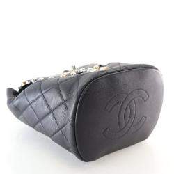 مملوكة مسبقًا Chanel Small Lambskin Metallic Bubble Backpack