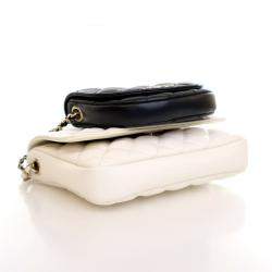 مملوكة مسبقًا حقيبة رفرف جانبية شانيل جلد خروف مبطنة