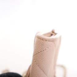 Pre Owned Chanel Caviar Card Holder On Chain