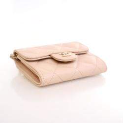 Pre Owned Chanel Caviar Card Holder On Chain