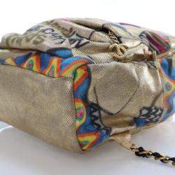 Pre Owned حقيبة ظهر شانيل قماش جرافيتي