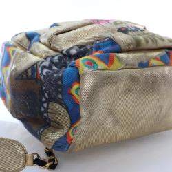 Pre Owned حقيبة ظهر شانيل قماش جرافيتي