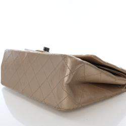 Pre Owned Chanel Crinkled Calfskin Reissue 2.55 Double Flap Bag 226