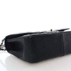 مملوكة مسبقًا حقيبة شانيـل جامبو كافيار كلاسيك مزدوجة القلاب