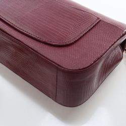 مملوكة مسبقًا Chanel Mini Red Lizard Rectangular Classic Flap Bag