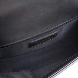 مملوكة مسبقًا Chanel Small Black Calfskin Top Handle Boy Bag