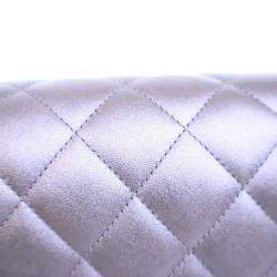 Pre Owned Chanel Jumbo Purple Lambskin Classic Double Flap Bag