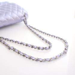 Pre Owned Chanel Jumbo Purple Lambskin Classic Double Flap Bag