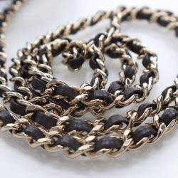 Pre Owned حقيبة شانيل ميني جلد حمل مستطيلة بنية ذات مقبض علوي فلاب كلاسيكية