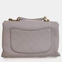 مملوكة مسبقًا Chanel Medium Grey Caviar Chic Affinity Flap Bag