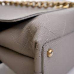 مملوكة مسبقًا Chanel Medium Grey Caviar Chic Affinity Flap Bag