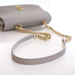 مملوكة مسبقًا Chanel Medium Grey Caviar Chic Affinity Flap Bag