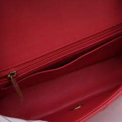 Pre Owned حقيبة شانيل صغيرة مستطيلة جلد خروف وردي بحظوظ محظوظة