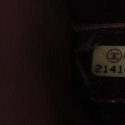 مملوكة مسبقًا حقيبة شانيأل وسط جلد عجل مجعد أسود مرصعة بويا