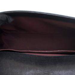 مملوكة مسبقًا حقيبة شانيأل وسط جلد عجل مجعد أسود مرصعة بويا