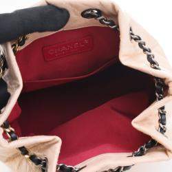 مملوكة مسبقًا حقيبة ظهر شانيل بيج جلد بقر صغير معتق غابرييل