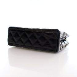 مملوكة مسبقًا Chanel Nano Crinkled Black Calfskin Kelly Shopper