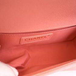 مملوكة مسبقًا حقيبة شانيال بوي كافيار صغيرة زهرية