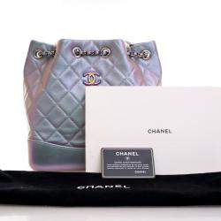 Pre Owned Chanel Small Multicolor Lambskin Gabrielle Backpack