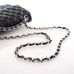 مملوكة مسبقًا Chanel Small Black Lambskin Classic Double Flap Bag