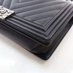 Pre Owned Chanel Large Chevron Boy Bag
