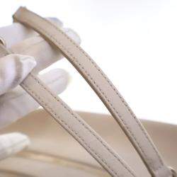 Pre Owned Chanel Beige Calfskin Chic Quilt Bowling Bag