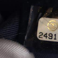 مملوكة مسبقًا Chanel Medium Navy Caviar Chevron Boy Bag