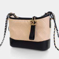 مملوكة مسبقًا Chanel Small Beige Aged Calfskin Gabrielle Bag