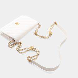 Pre Owned م حفظة بسلسلة شانيل تويست يور بوتنز جلد كافيار