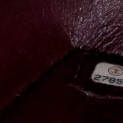 Pre Owned حقيبة شانيال كلاسيك قلاب مزدوج جلد حبيبي أسود متوسط