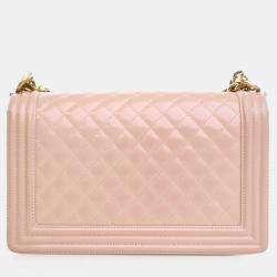 مملوكة مسبقًا Chanel Medium Glazed Calfskin Boy Bag