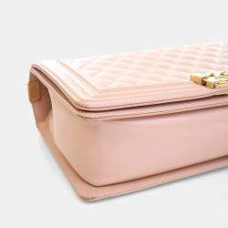 مملوكة مسبقًا Chanel Medium Glazed Calfskin Boy Bag