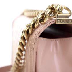 مملوكة مسبقًا Chanel Medium Glazed Calfskin Boy Bag