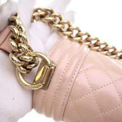 مملوكة مسبقًا Chanel Medium Glazed Calfskin Boy Bag